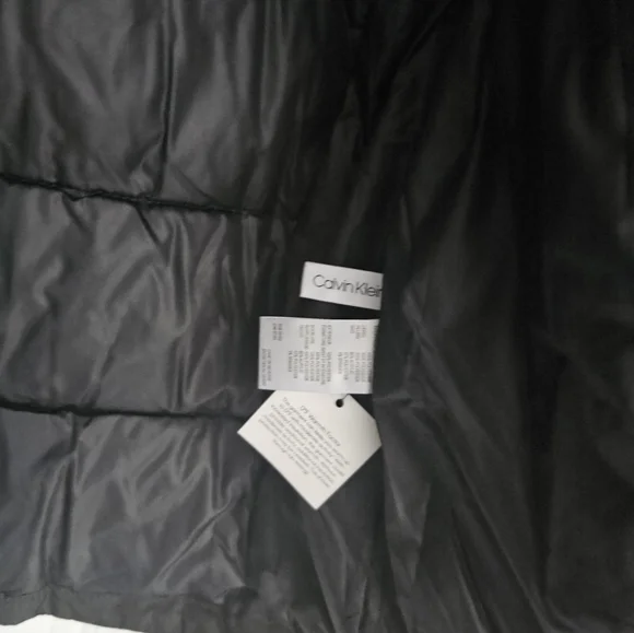 Calvin Klein Mens Full-Zip Puffer Jacket Large Green Iridescent - NWT $225 - Picture 11 of 16